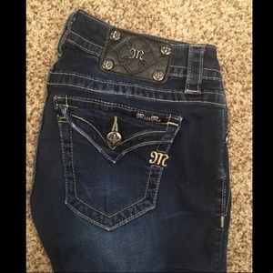 Miss Me Mid-Rise Dark Wash Skinny Jeans